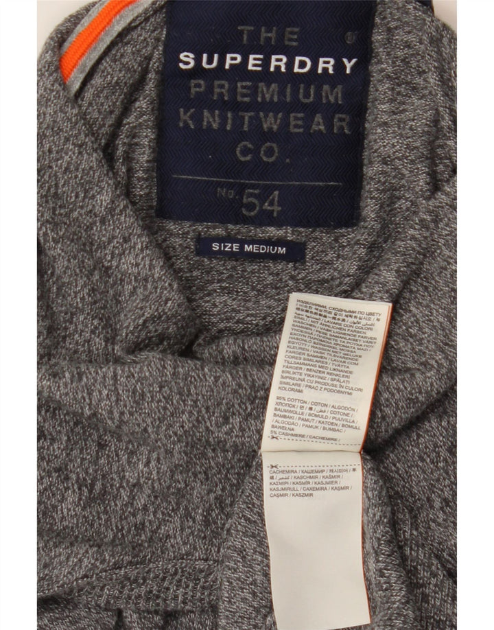 SUPERDRY Pull à capuche pour homme Gris moyen Coton