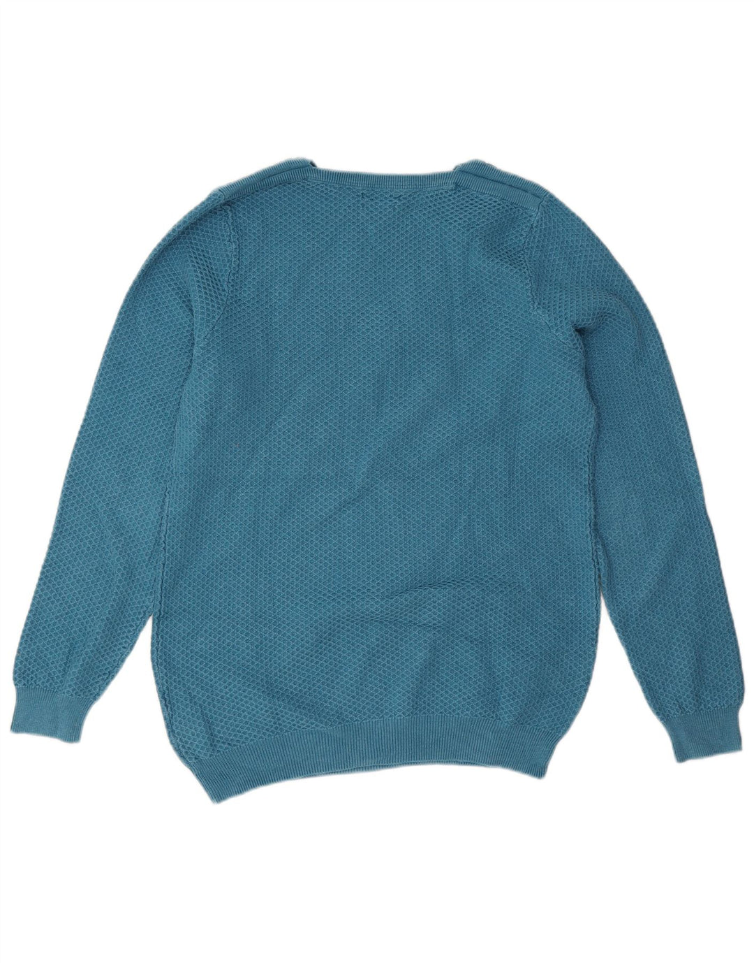 MASSIMO DUTTI Pull col rond homme grand bleu coton