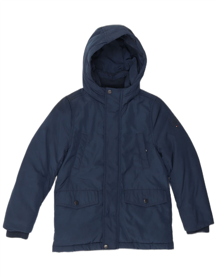 Tommy Hilfiger Veste matelassée à capuche garçon 9-10 ans Bleu marine Polyester