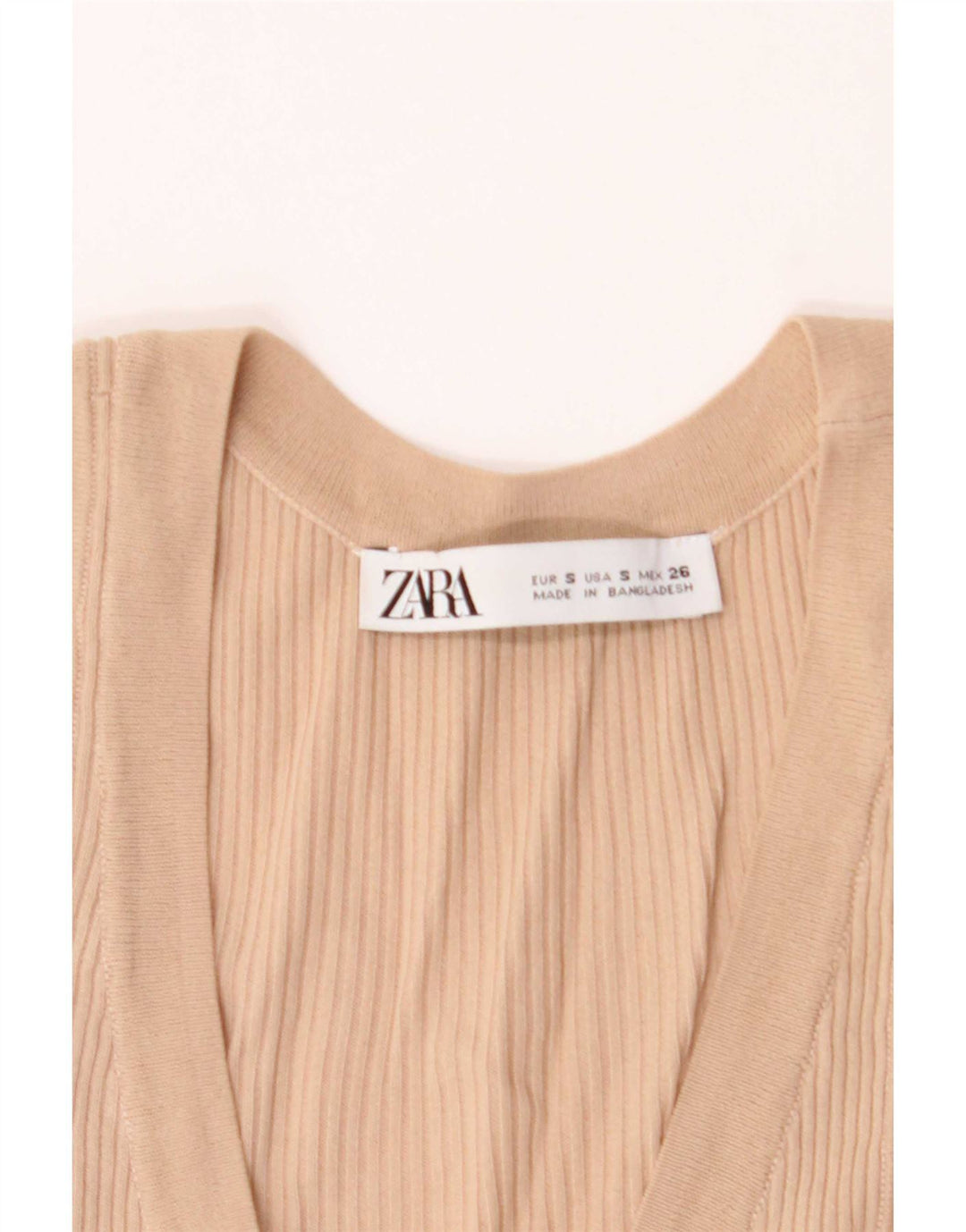 Zara Femme Débardeur UK 8 Petit Beige