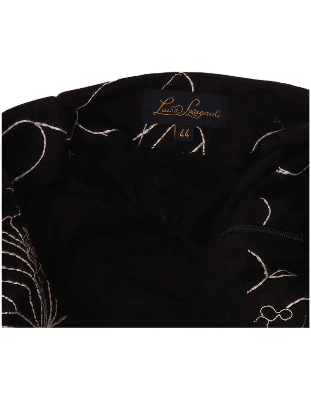 Luisa Spagnoli Jupe trapèze pour femme IT 44 Medium W28 Noir Floral