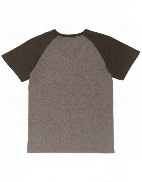 Superdry T-Shirt Graphique Top XL Gris Moucheté Coton Homme