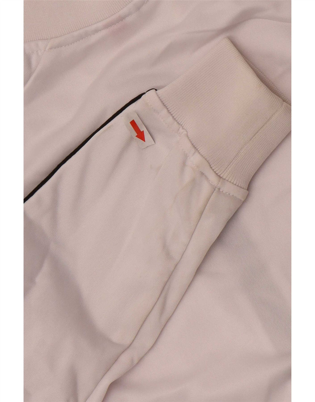 Kappa Veste de survêtement graphique pour femme UK 10 Small Blanc Colourblock