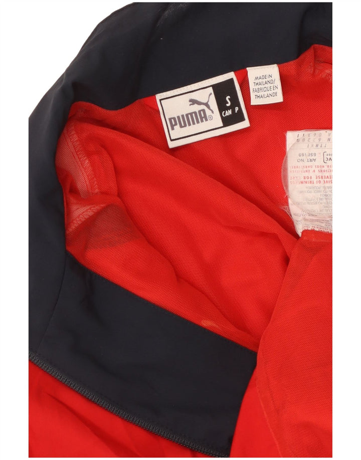 PUMA Veste de survêtement pour homme Petit Rouge Colorblock Polyester