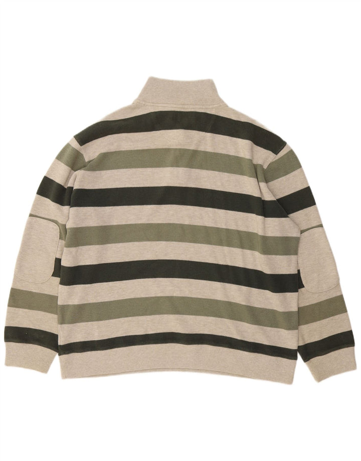 Marks & Spencer Pull à col zippé Blue Harbour pour homme, grand kaki
