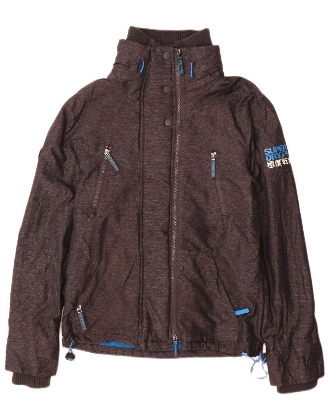 Superdry Veste coupe-vent Windattacker pour homme UK 36 Small Gris Nylon