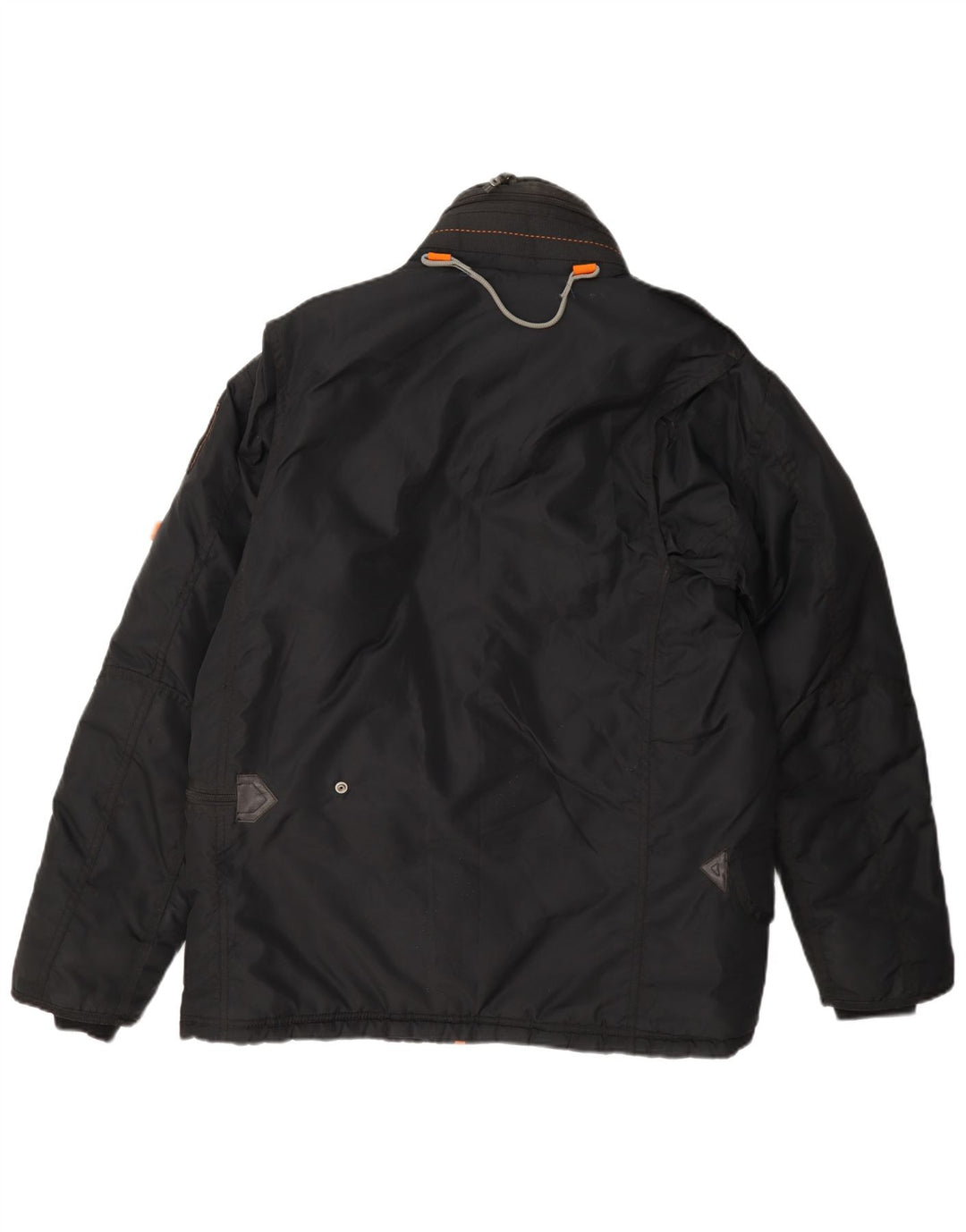 Tonino Lamborghini Veste matelassée à capuche pour homme UK 36 Small Noir