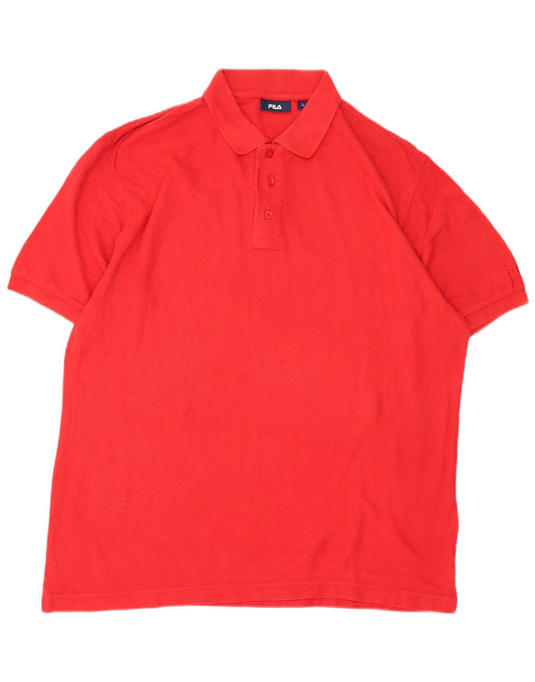 Fila Polo Homme Grand Rouge Coton