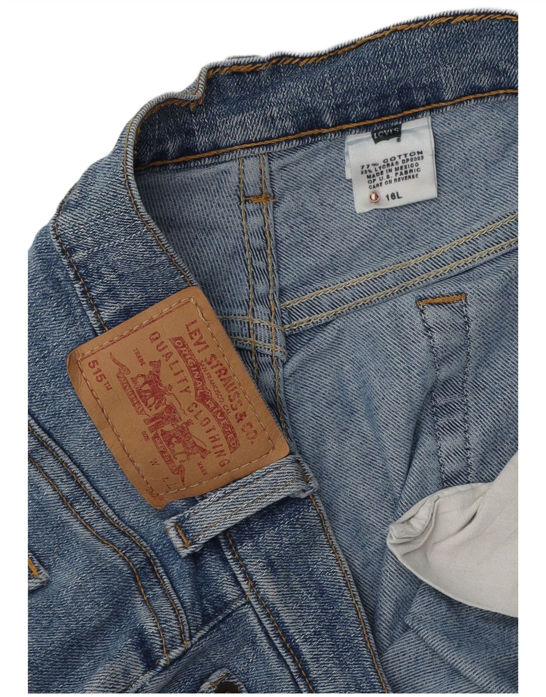 Levi's Jean Bootcut 515 Femme US 16 2XL W36 L32 Bleu Coton