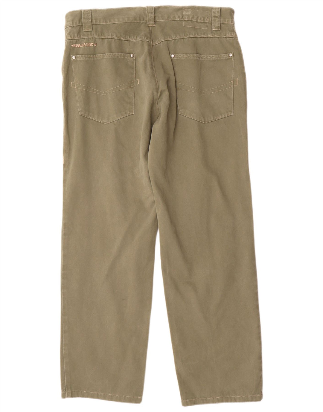 Pantalon décontracté droit VINTAGE homme W40 L31 coton kaki