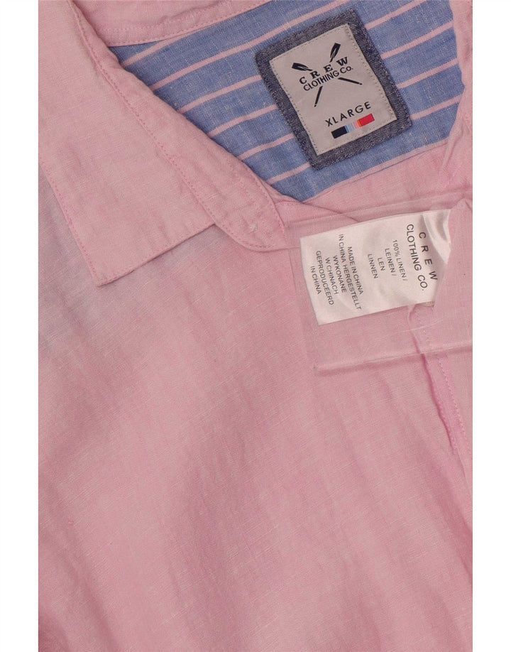 Crew Clothing Chemise Homme XL Lin Rose
