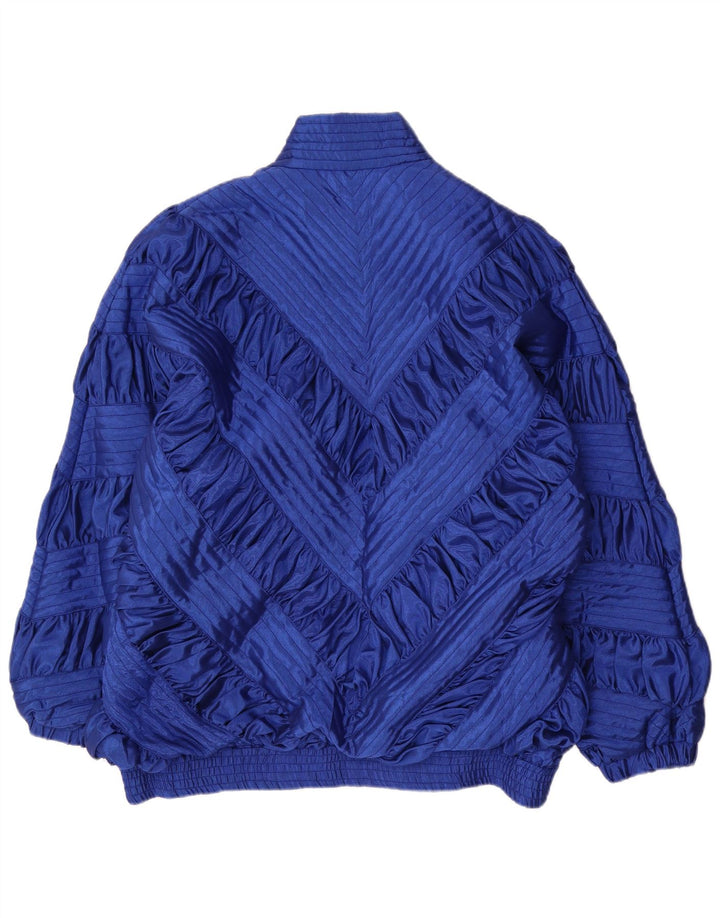Veste Bomber Femme Vintage UK 18 XL Bleu