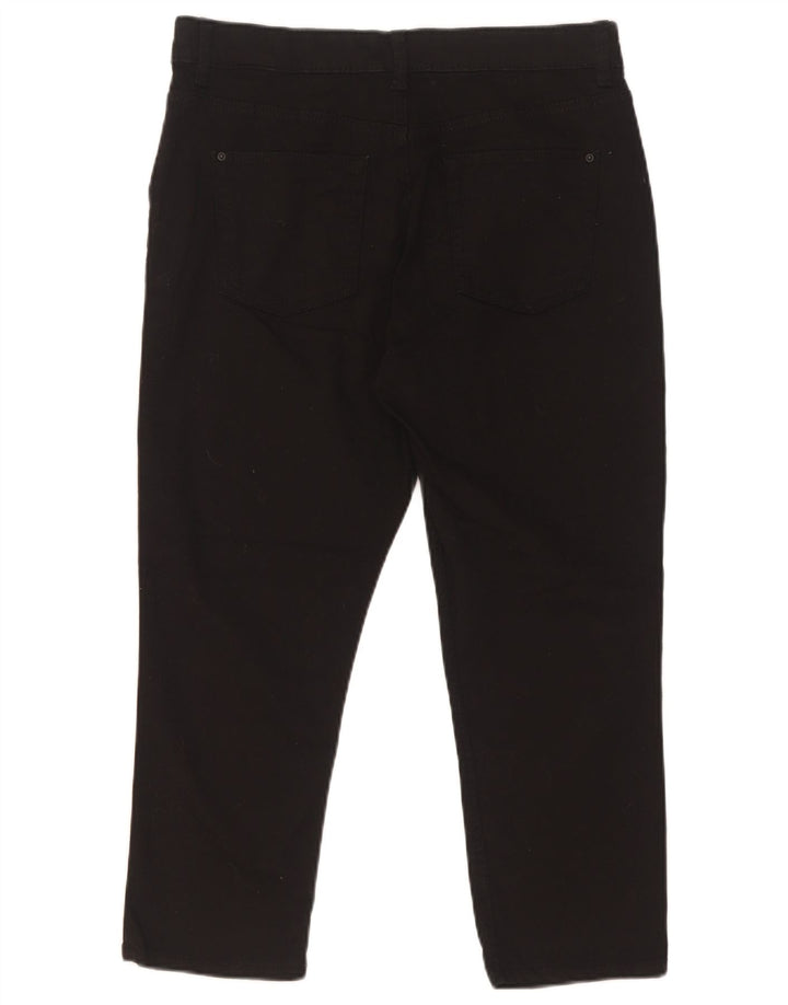 Marks & Spencer Pantalon court pour femme UK 12 Medium W30 L22 Noir