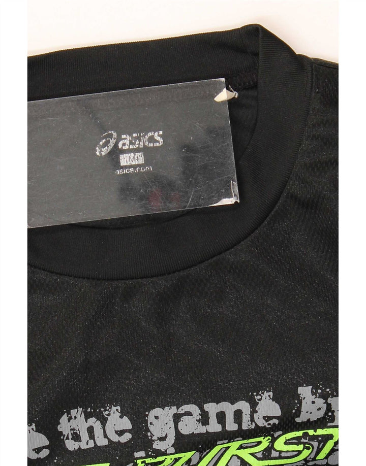 Asics Haut Graphique à Manches Longues Homme Noir Moyen
