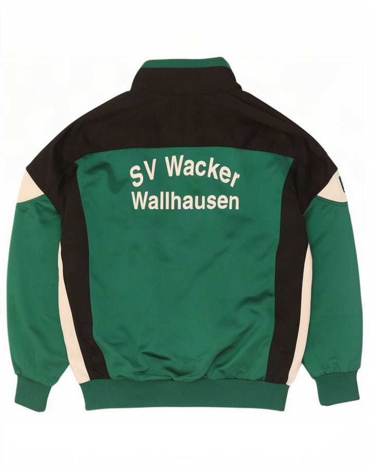 Saller Veste de Survêtement Graphique pour Homme Grand Vert Colorblock Polyester