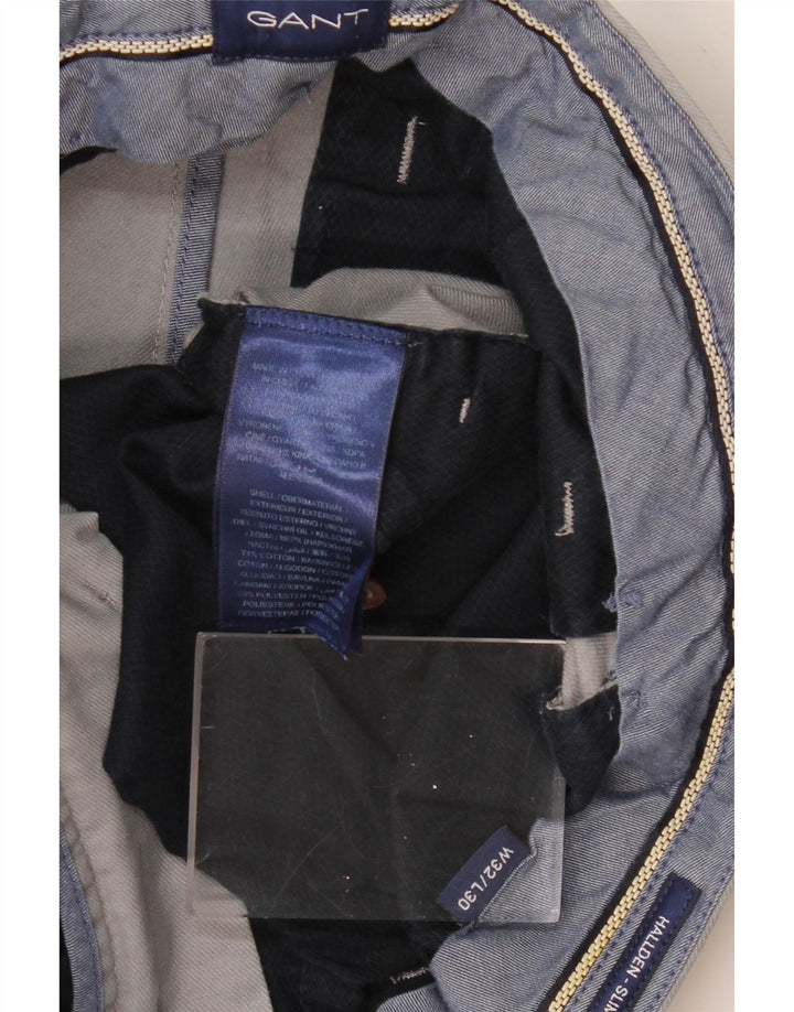 GANT Pantalon Chino Slim Hallden Homme W32 L30 Gris Coton