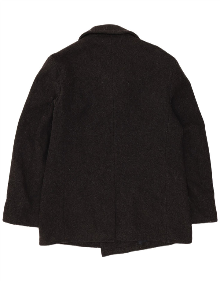 Benetton Caban Homme IT 48 Laine Gris Moyen