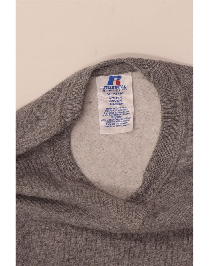 Russell Athletic Sweat-shirt pour garçon 11-12 ans Gris moyen moucheté