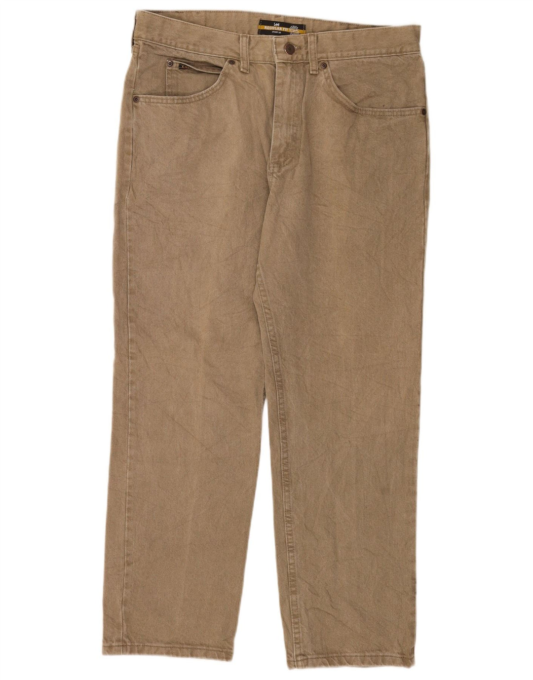 Lee Jean droit coupe droite W36 L29 homme kaki coton