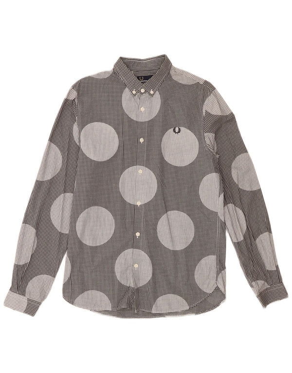 Fred Perry Chemise Homme Medium Noir À Pois Coton
