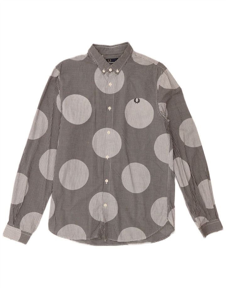 Fred Perry Chemise Homme Medium Noir À Pois Coton