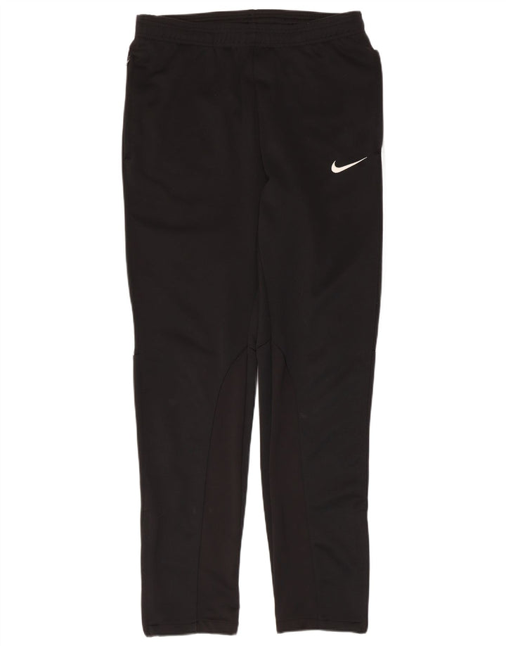 NIKE Pantalon de survêtement pour femme UK 14 Polyester color block noir moyen
