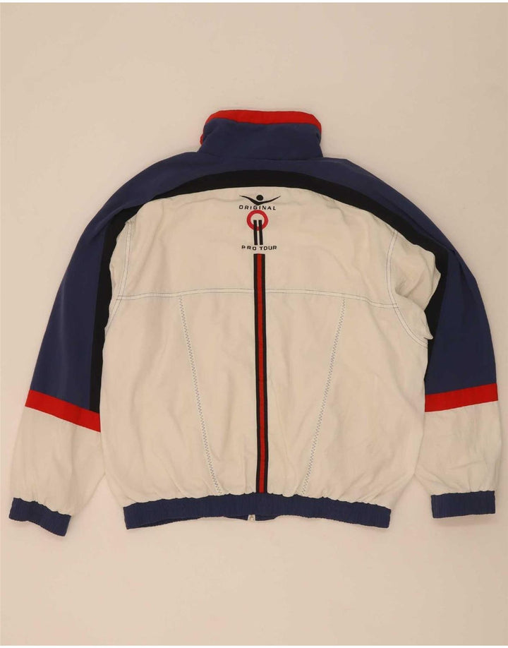 Lotto Survêtement complet graphique pour homme Large Blanc Colorblock Polyester