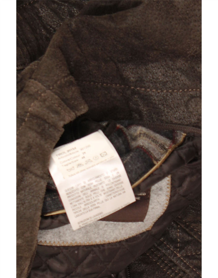 Veste en cuir homme Blackthorn IT 48 cuir marron moyen