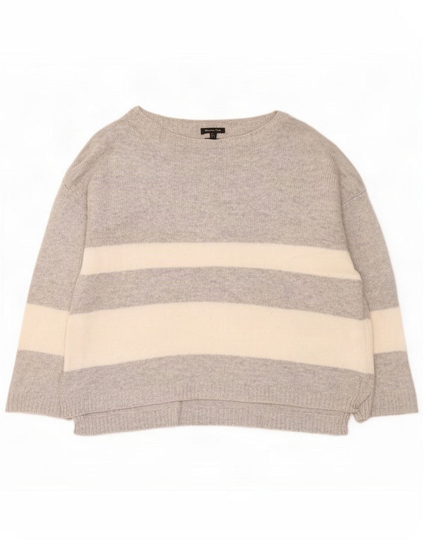 Massimo Dutti Pull col bateau pour femme UK 10 Petit Gris Rayé