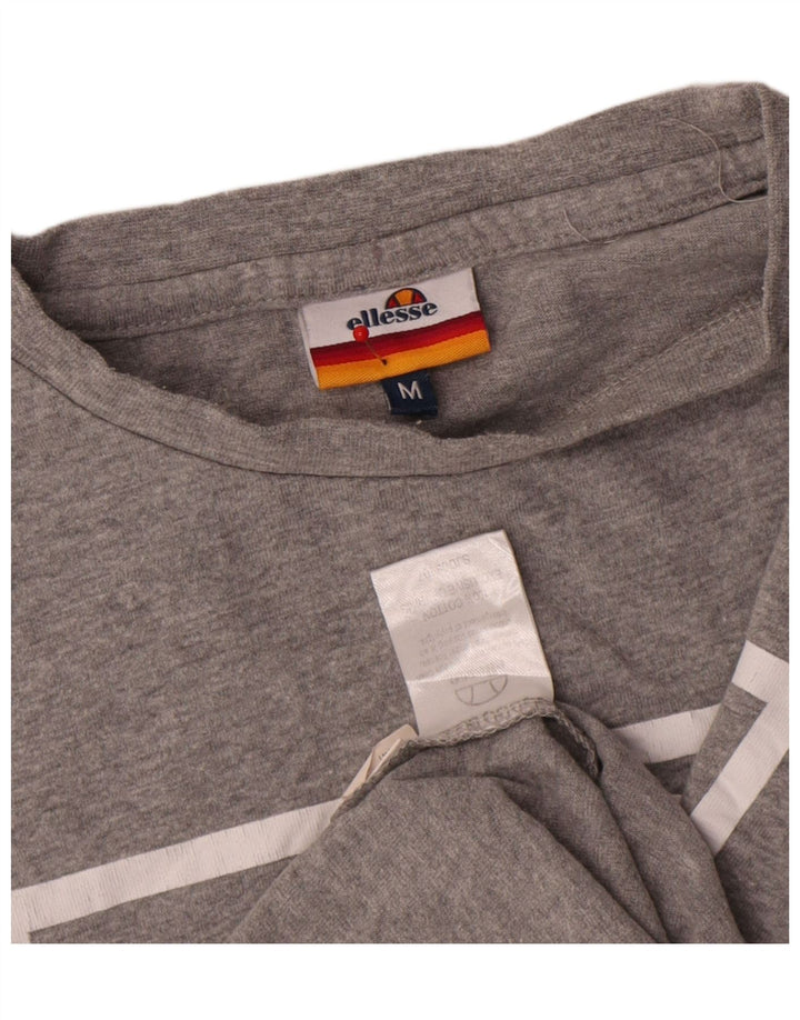 T-shirt graphique pour homme Ellesse, taille moyenne, coton gris