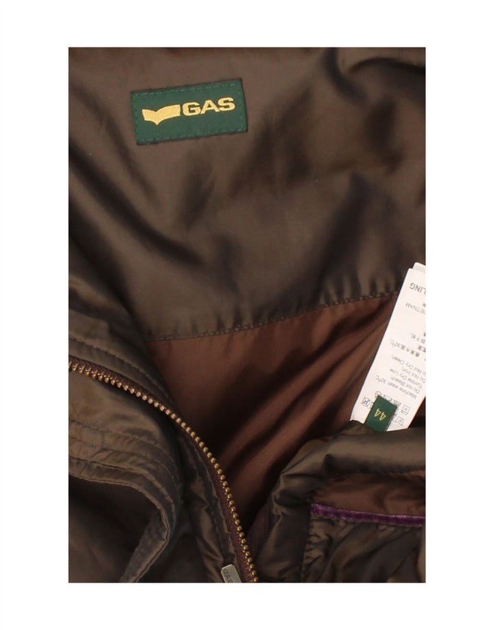 GAS Womens Padded Coat IT 44 Medium Khaki Polyester Vintage Gas and Second-Hand Gas from Messina Hembry 