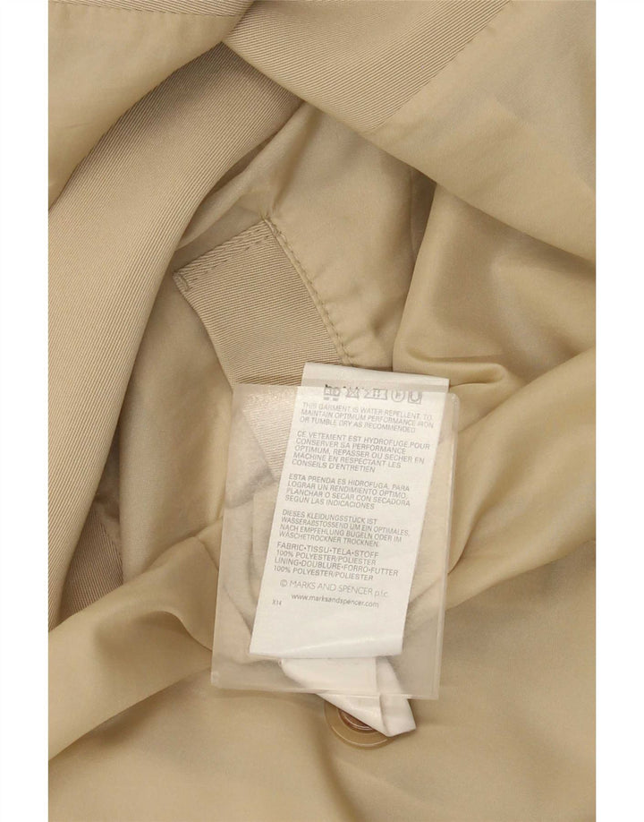 Marks & Spencer Pardessus coupe standard pour femme UK 18 XL Beige Polyester