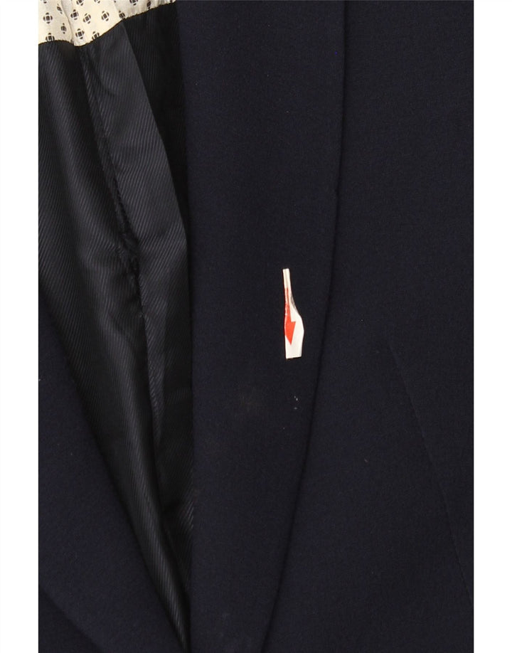 Zara Veste Blazer 1 Bouton Femme UK 12 Bleu Marine Moyen