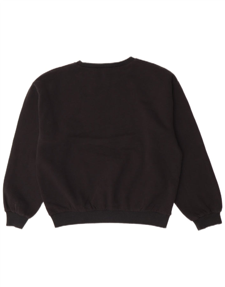 Zara Sweat-shirt graphique pour femme UK 14 Noir moyen