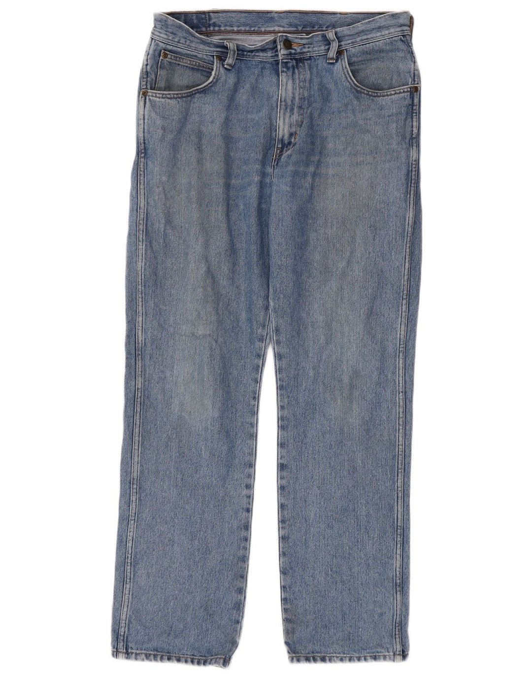 Wrangler Jean droit coupe régulière pour homme W34 L32 bleu coton