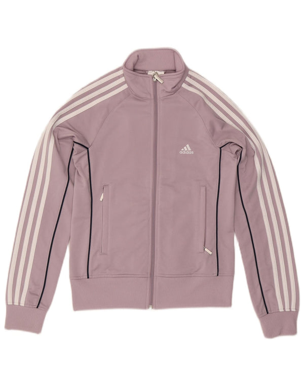 Adidas Veste de survêtement pour femme UK 10 Petit Violet Polyester