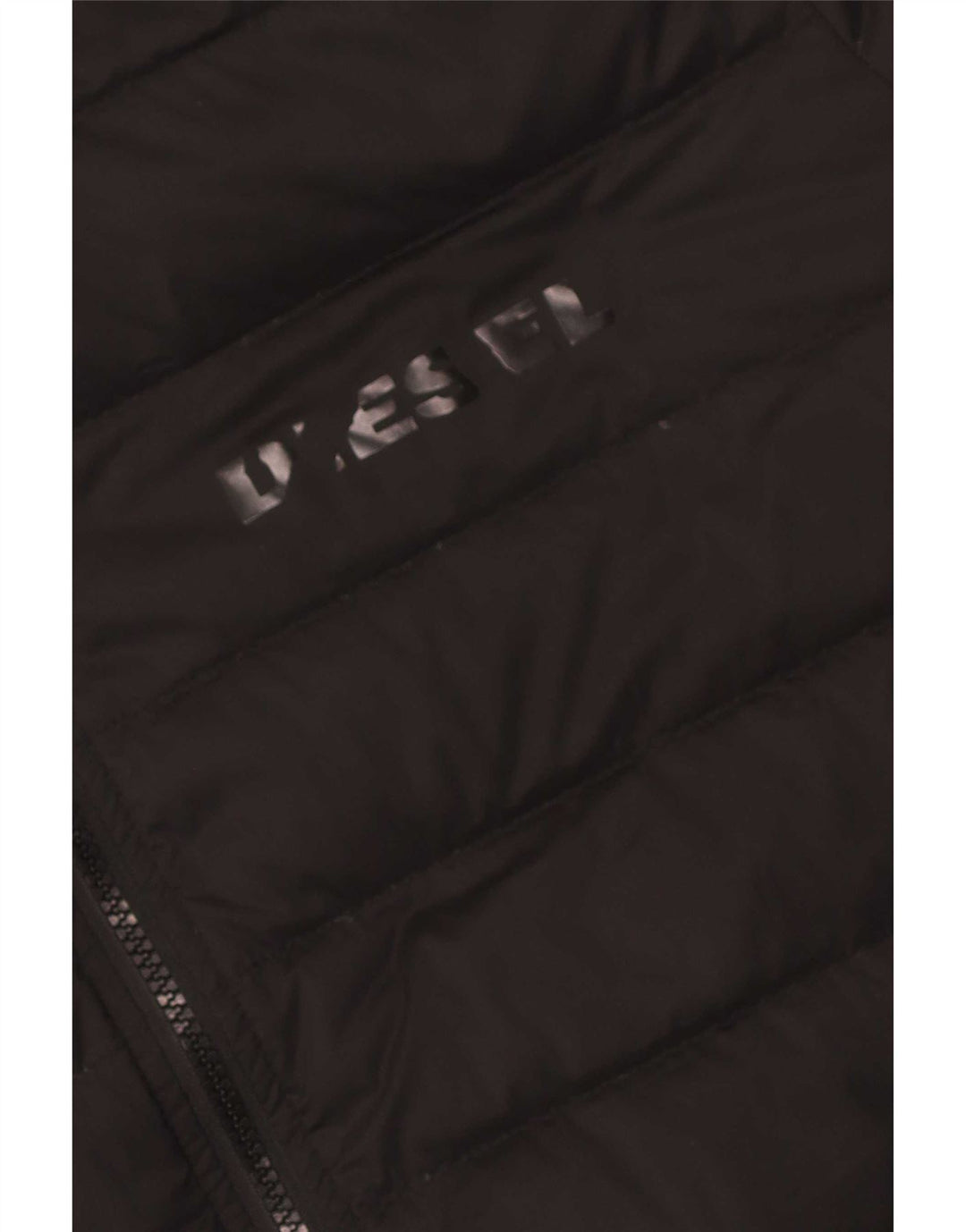 Diesel Veste matelassée à capuche pour hommes UK 42 XL Noir Polyester