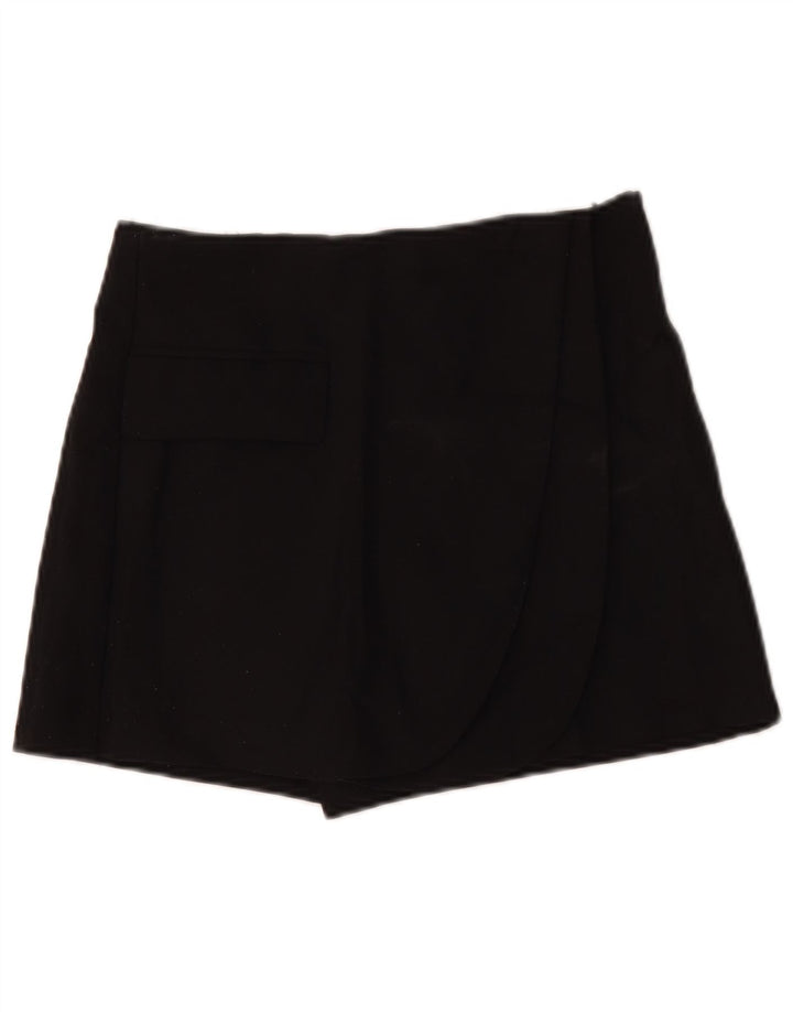 Zara Short décontracté pour femme Petit W26 Noir Polyester