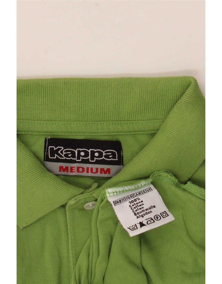 Kappa Polo à Manches Longues Homme Vert Moyen Coton