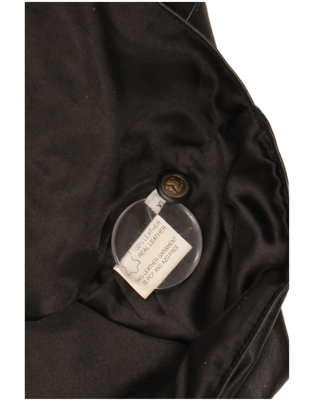 VINTAGE Gilet en cuir homme XL Cuir noir