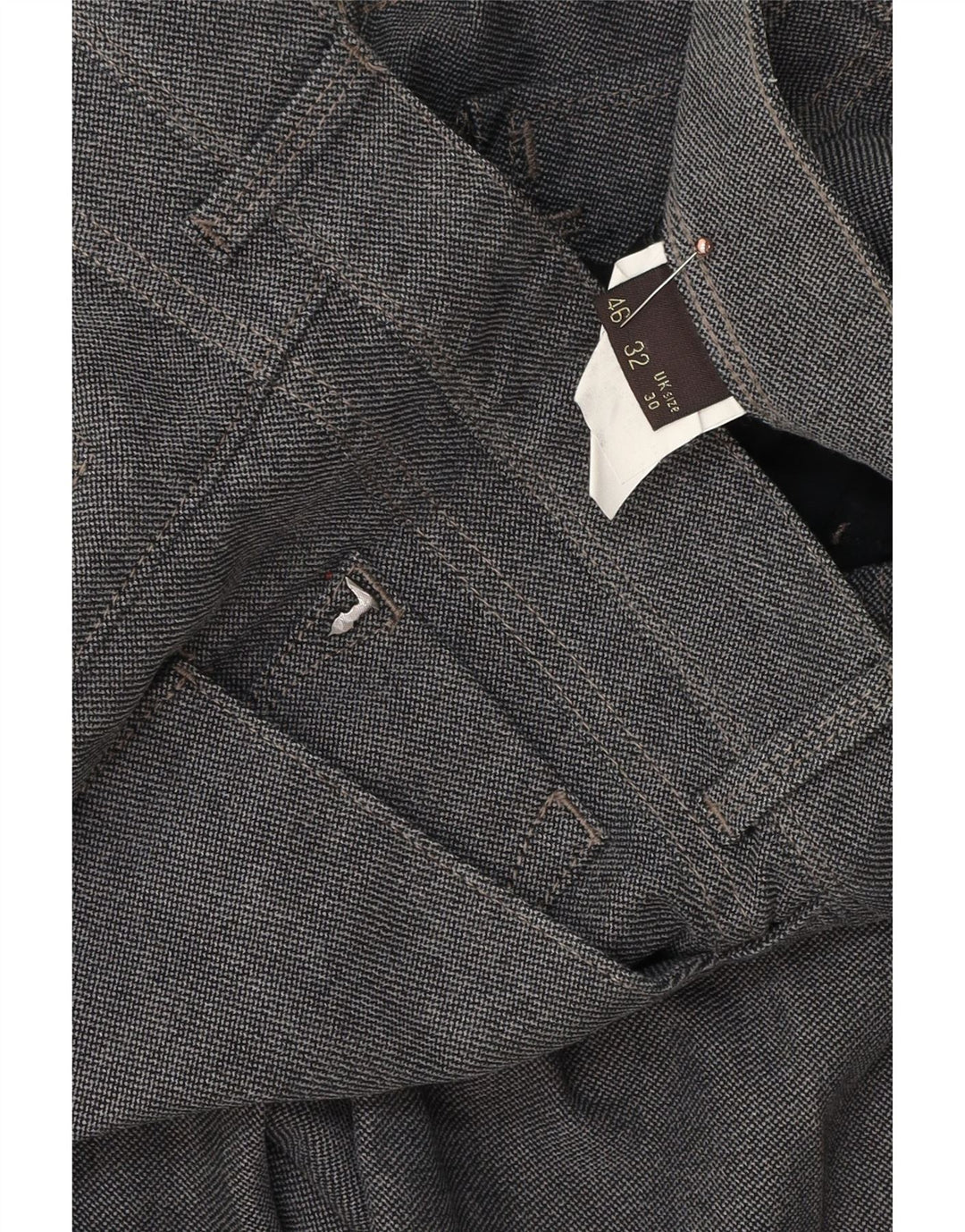 Trussardi Femme Pantalon Droit Casual W30 L34 Gris