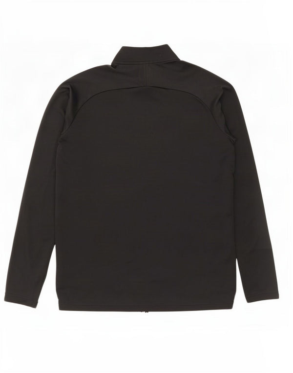 Nike Hommes Dri Fit Zip Neck Pull Survêtement Haut Noir Moyen Polyester