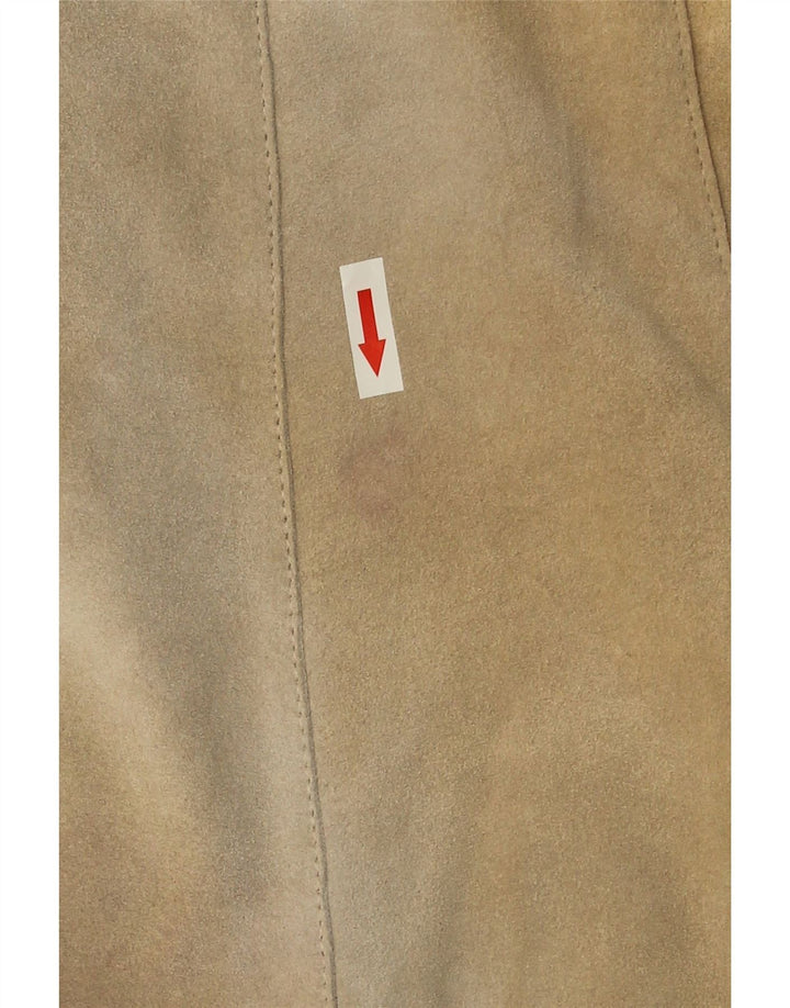 Jet Plane Manteau en Daim Femme IT 42 Cuir Beige Moyen