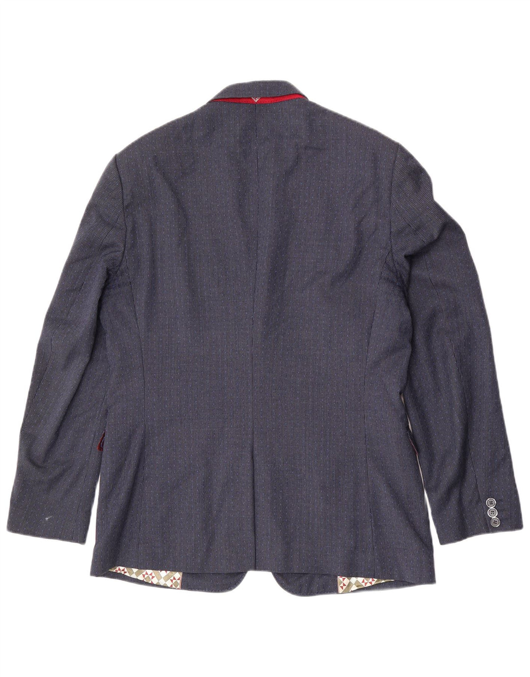 Ted Baker Veste blazer à 2 boutons pour homme UK 42 XL Bleu marine en laine pied-de-poule