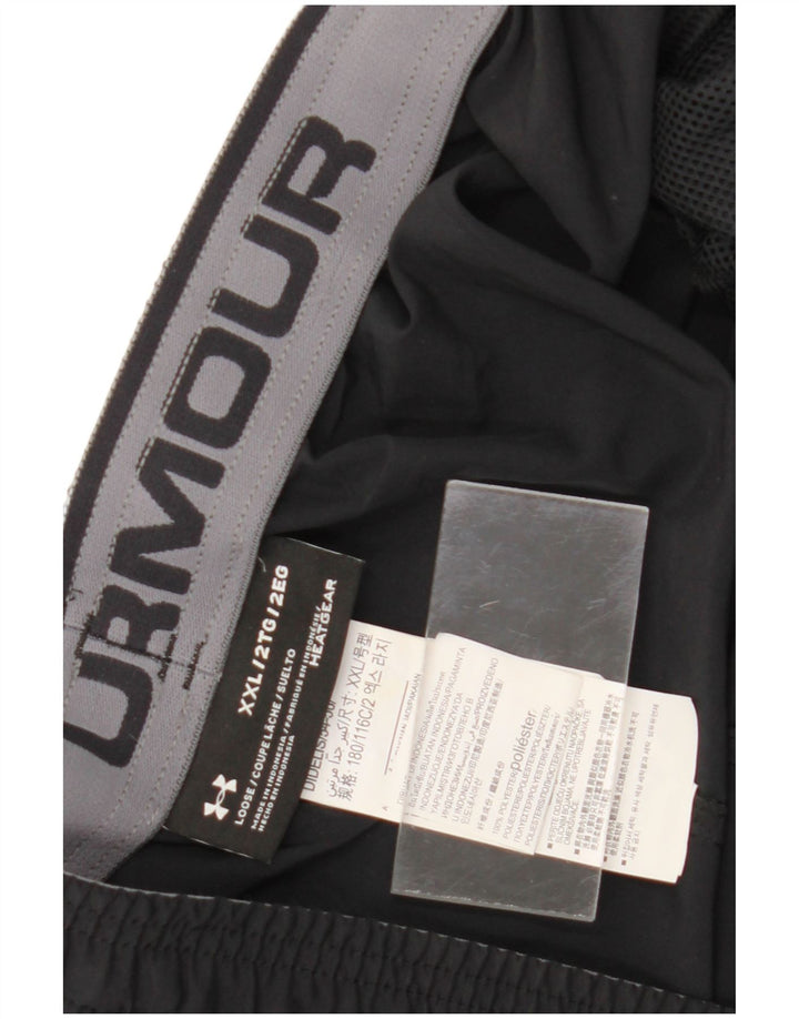 Under Armour Short de Sport Heat Gear Homme 2XL Noir Polyester