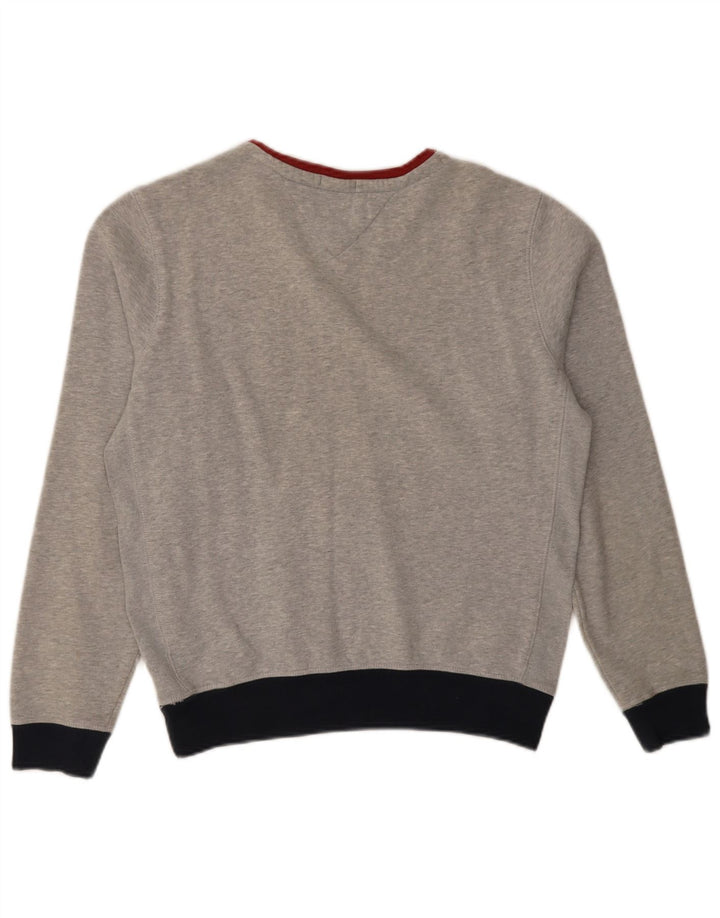 Tommy Hilfiger Sweat-shirt graphique pour femme UK 10 Petit Gris