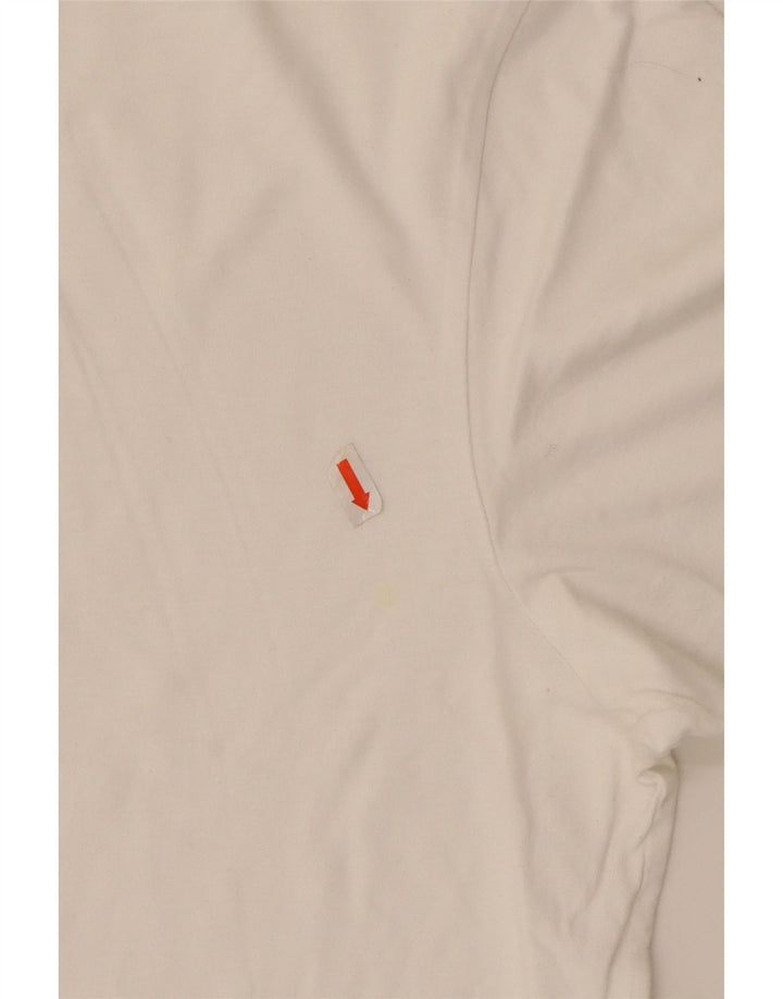 ADIDAS Mens T-Shirt Top Medium White Cotton