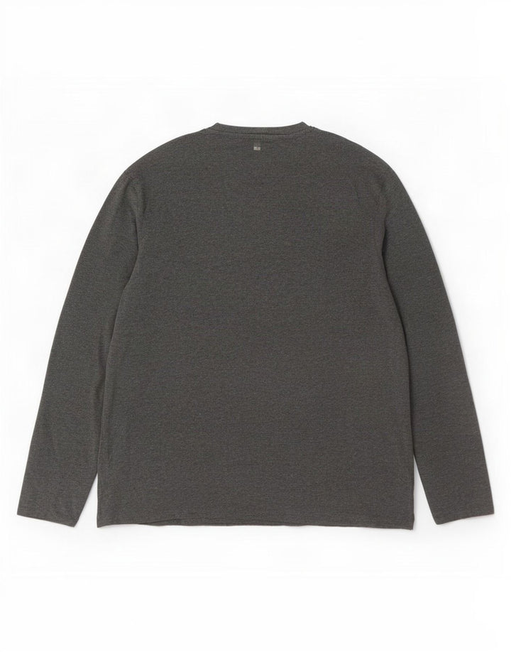Mountain Warehouse Haut à manches longues pour homme en coton gris 2XL