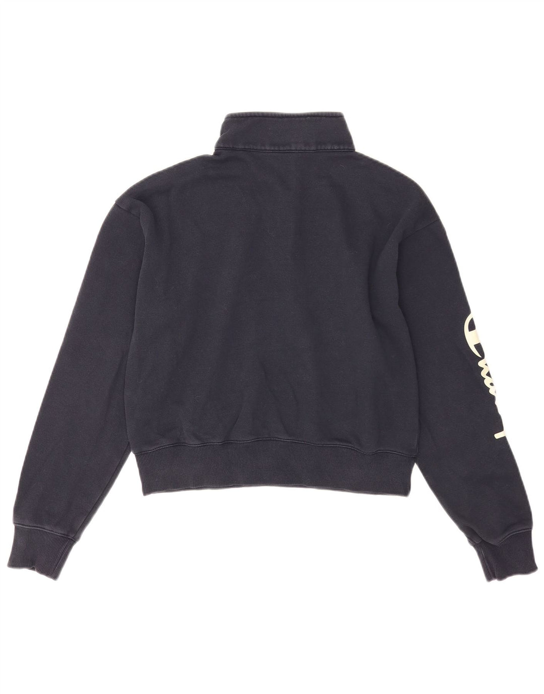 Champion Sweat-shirt court graphique pour femme UK 14 Bleu marine moyen