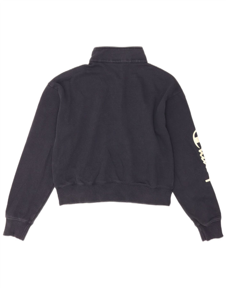 Champion Sweat-shirt court graphique pour femme UK 14 Bleu marine moyen